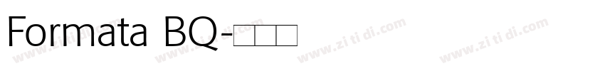 Formata BQ字体转换